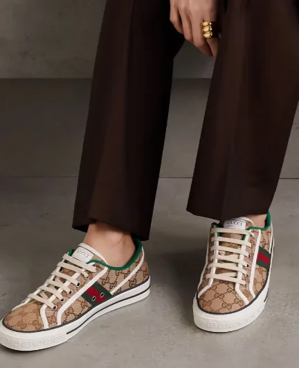 Gucci GG Logo Canvas Sneakers