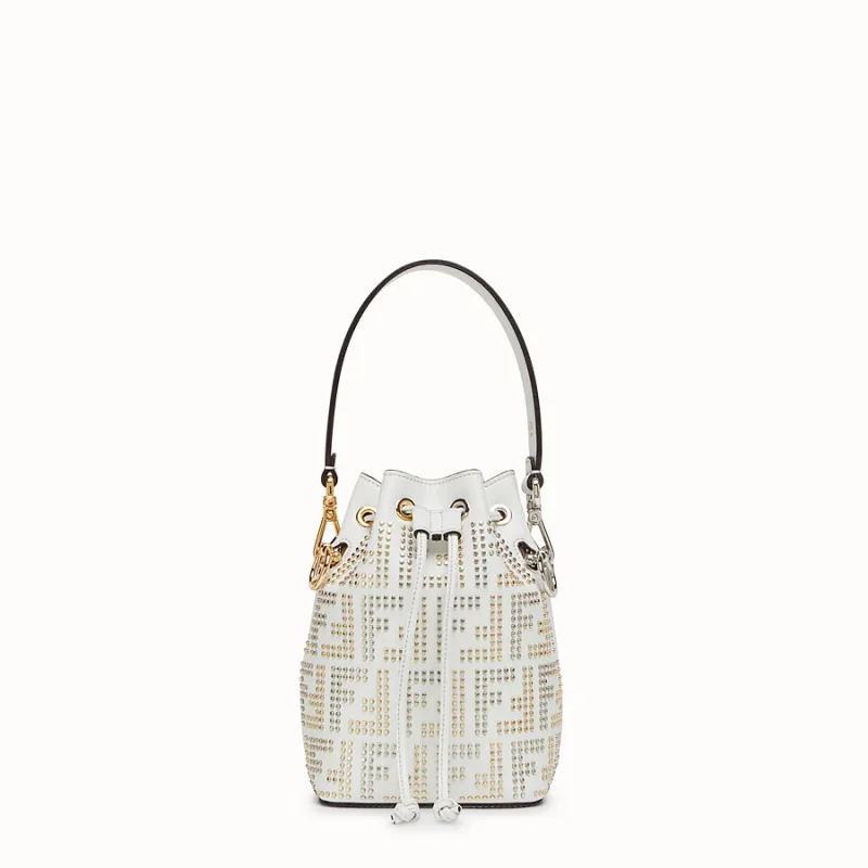 Fendi Mini Logolu Siyah&Beyaz Çanta